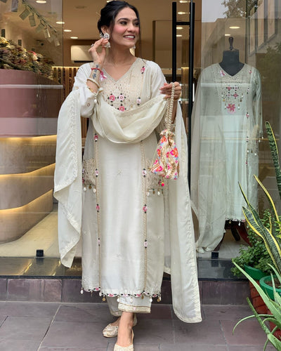 white kurti
