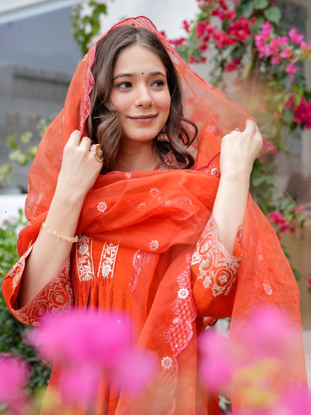 Kurti with pant & dupatta