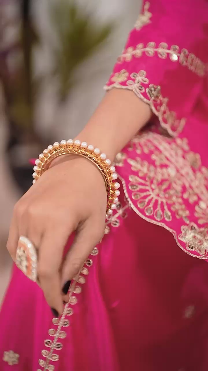 Chinnon Silk With Heavy Embroidery Coding Sequence Work With Full Embroidery Sleeve